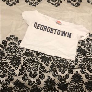 Georgetown Spandex crop top